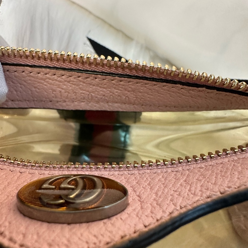 Gucci Pink Clear PVC Crossbody with Web Stripe and Gold Hardware - Picture 11 of 15